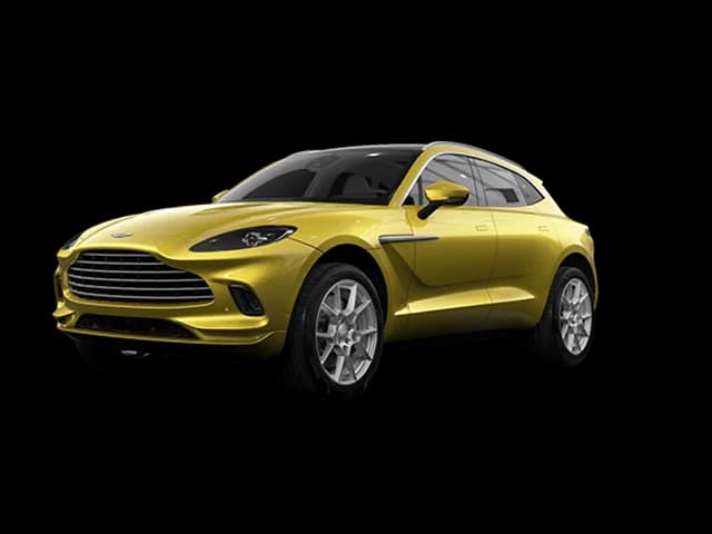 Aston Martin DBX Yellow Tang - Front view Aston Martin DBX Yellow Tang - Front view