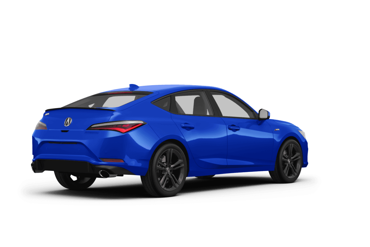 Acura Integra Apex Blue Pearl - Back view Acura Integra Apex Blue Pearl - Back view