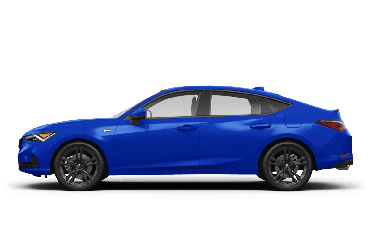 Acura Integra Apex Blue Pearl - Side view Acura Integra Apex Blue Pearl - Side view