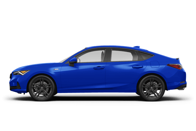 Acura Integra Apex Blue Pearl - Side view Acura Integra Apex Blue Pearl - Side view