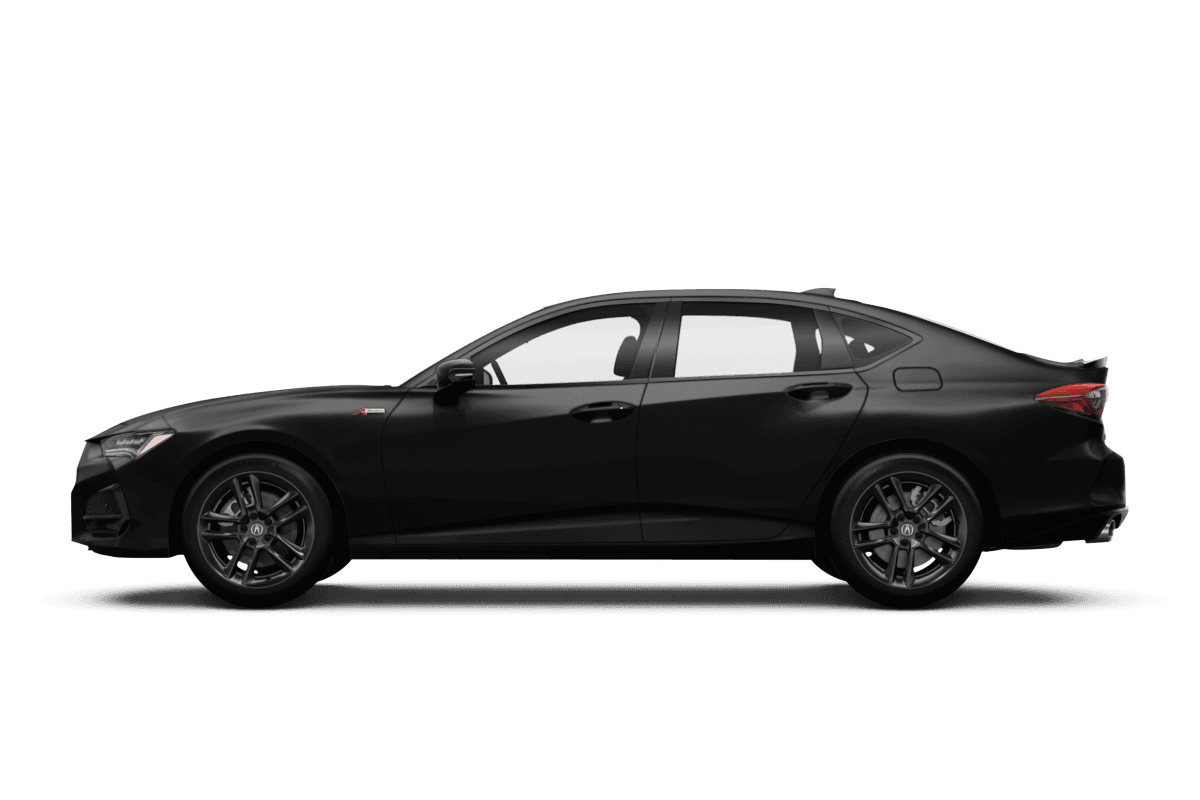 Acura TLX Majestic Black Pearl - Side view Acura TLX Majestic Black Pearl - Side view