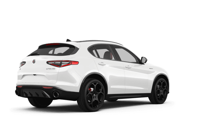 Alfa Romeo Stelvio Milano White - Back view Alfa Romeo Stelvio Milano White - Back view