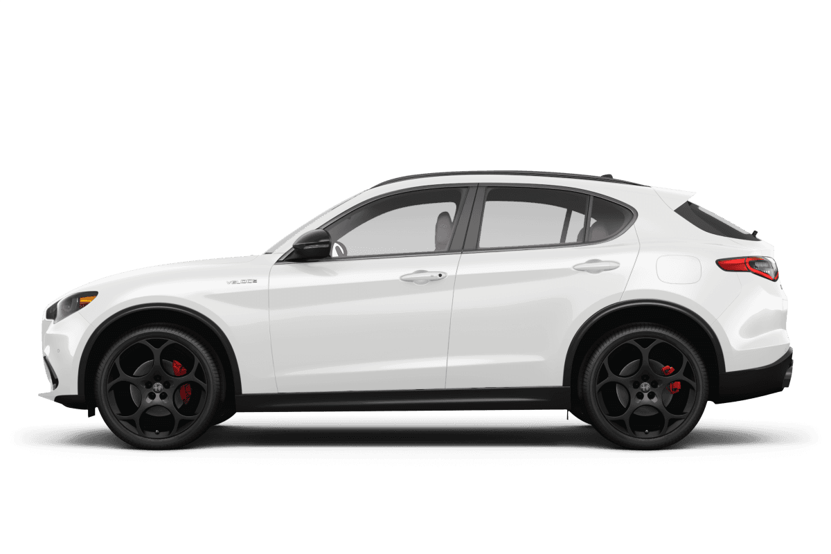 Alfa Romeo Stelvio Milano White - Side view Alfa Romeo Stelvio Milano White - Side view