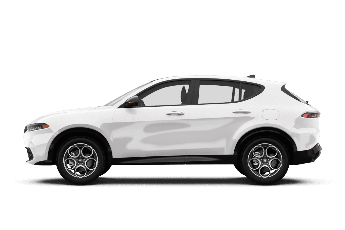 Alfa Romeo Tonale Milano White - Side view Alfa Romeo Tonale Milano White - Side view