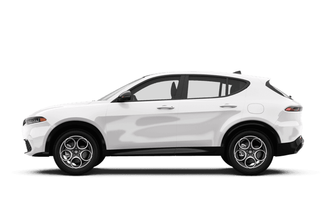 Alfa Romeo Tonale Milano White - Side view Alfa Romeo Tonale Milano White - Side view