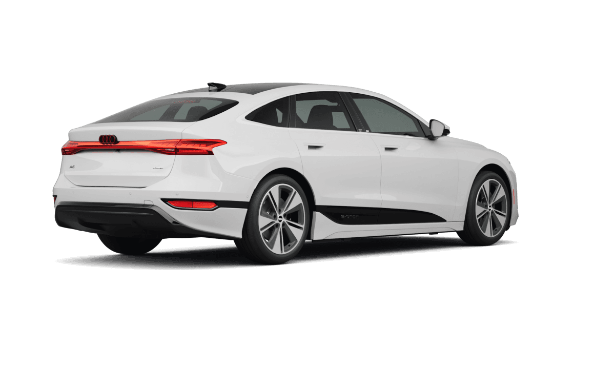 Audi A6 Glacier White Metallic - Back view Audi A6 Glacier White Metallic - Back view