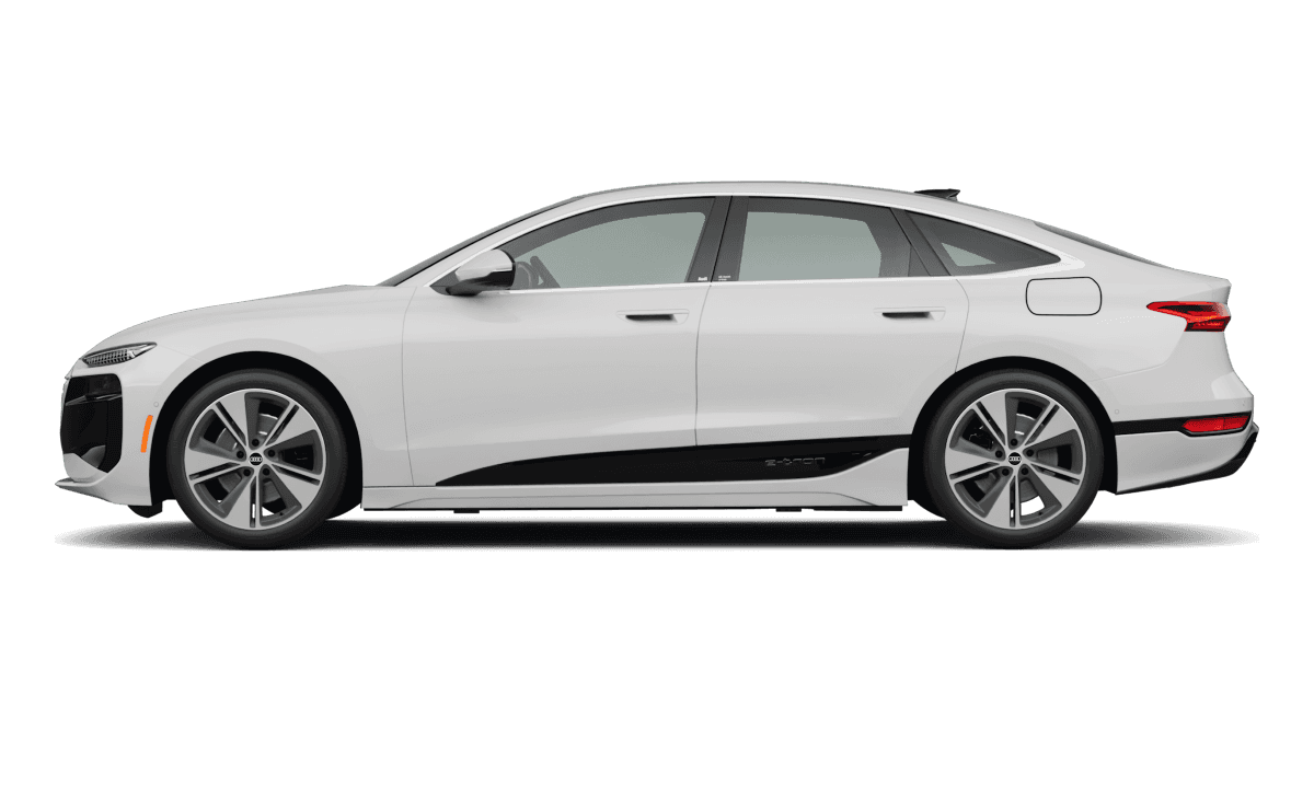 Audi A6 Glacier White Metallic - Side view Audi A6 Glacier White Metallic - Side view