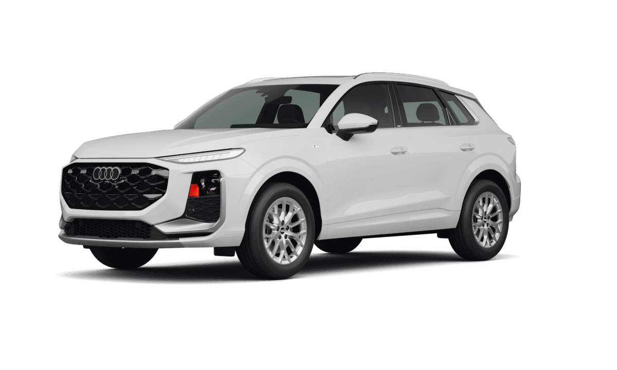 Audi Q3 Arkona White - Front view Audi Q3 Arkona White - Front view