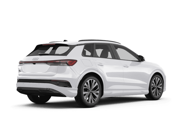 Audi Q4 e-tron Glacier White Metallic - Back view Audi Q4 e-tron Glacier White Metallic - Back view