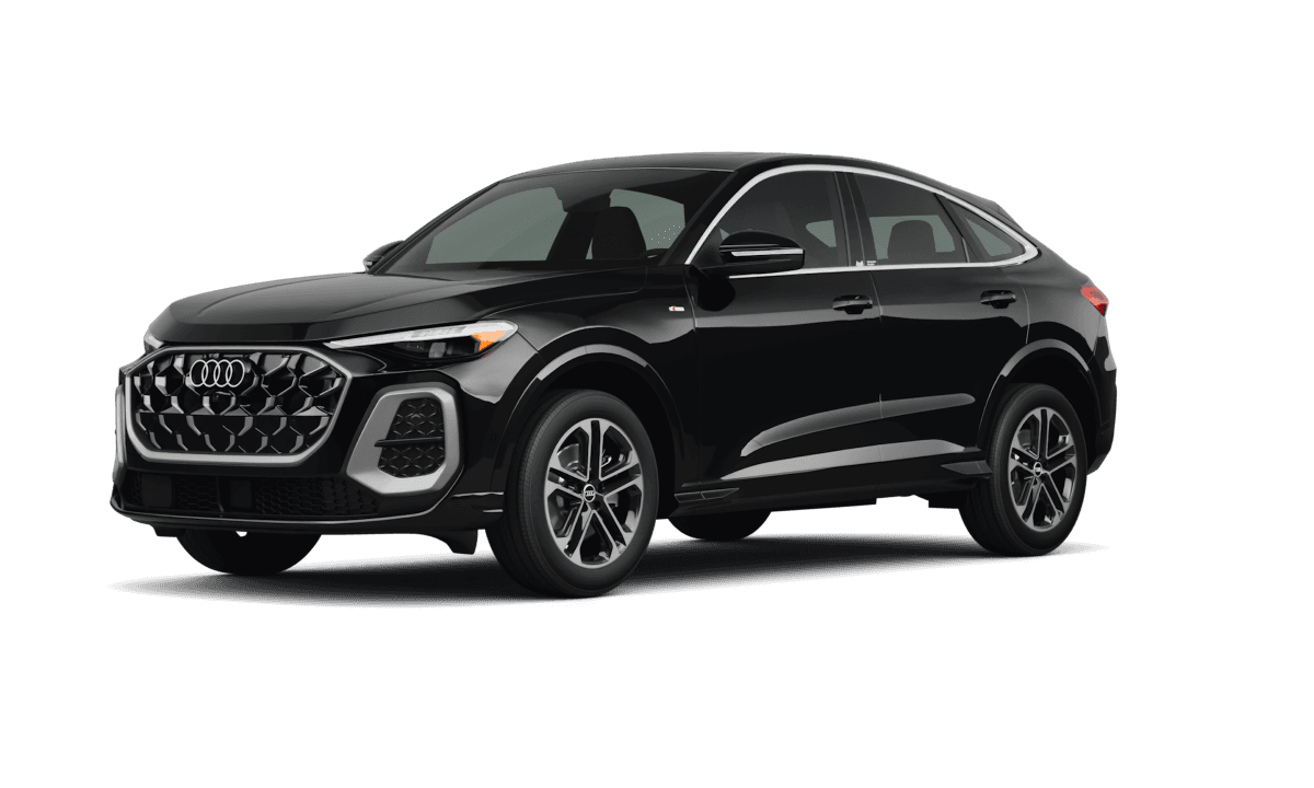 Audi Q5 Sportback Mythos Black Metallic - Front view Audi Q5 Sportback Mythos Black Metallic - Front view