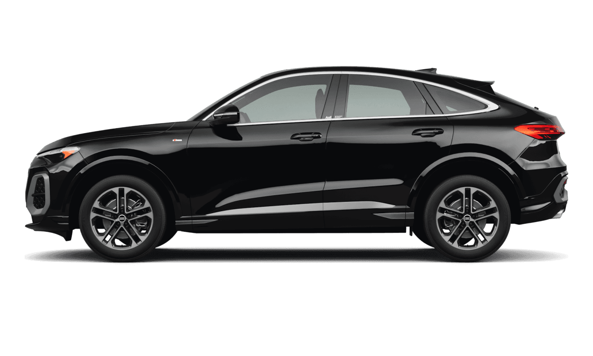 Audi Q5 Sportback Mythos Black Metallic - Side view Audi Q5 Sportback Mythos Black Metallic - Side view