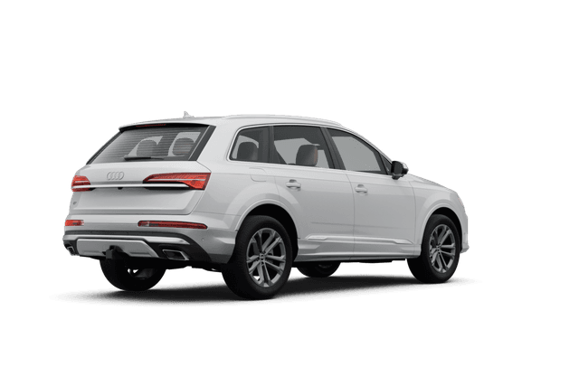 Audi Q7 Glacier White Metallic - Back view Audi Q7 Glacier White Metallic - Back view