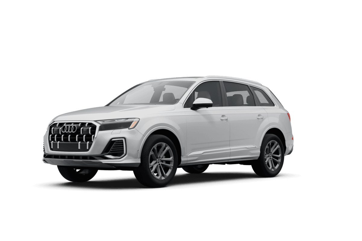 Audi Q7 Glacier White Metallic - Front view Audi Q7 Glacier White Metallic - Front view