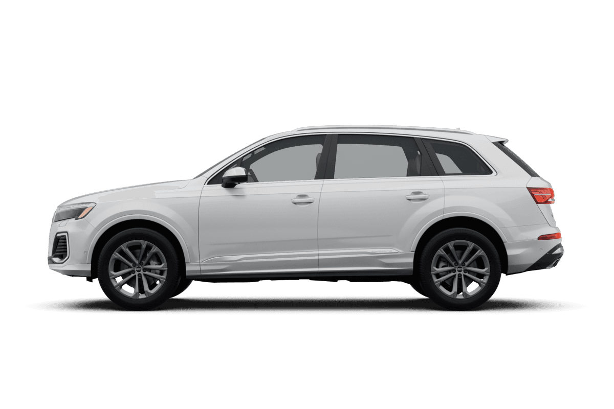 Audi Q7 Glacier White Metallic - Side view Audi Q7 Glacier White Metallic - Side view