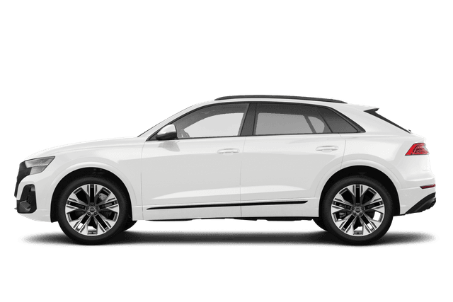 Audi Q8 Carrara White - Side view Audi Q8 Carrara White - Side view