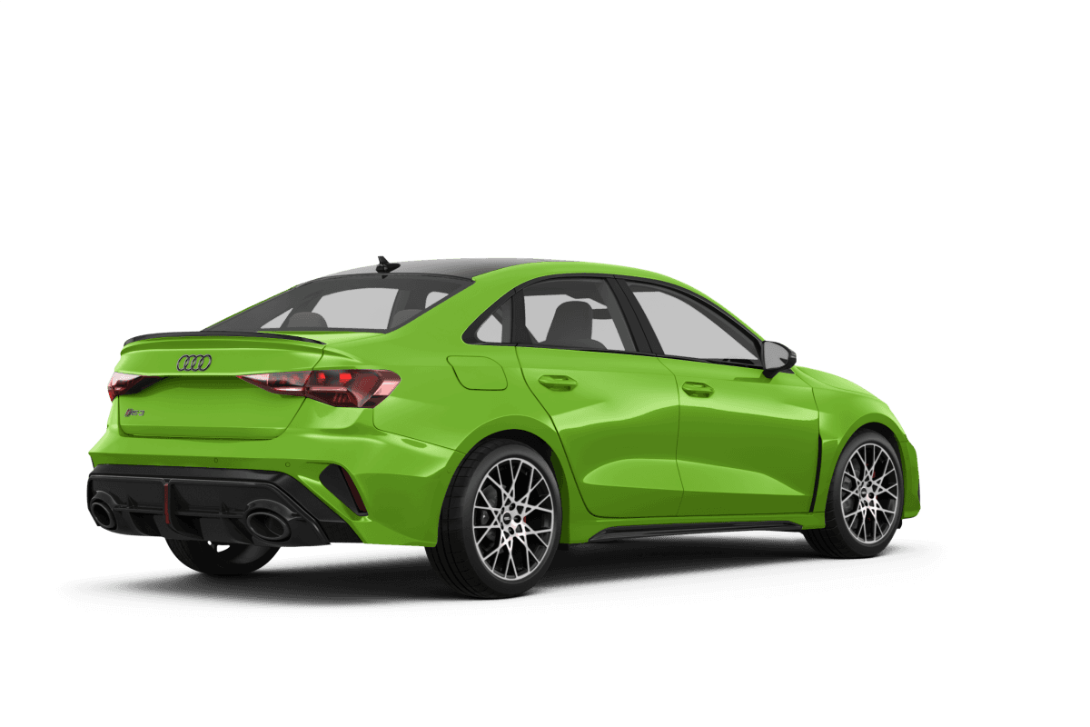 Audi RS 3 Kyalami Green - Back view Audi RS 3 Kyalami Green - Back view