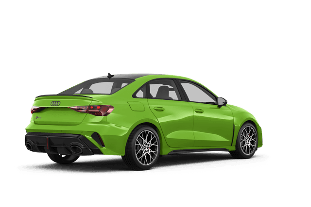 Audi RS 3 Kyalami Green - Back view Audi RS 3 Kyalami Green - Back view