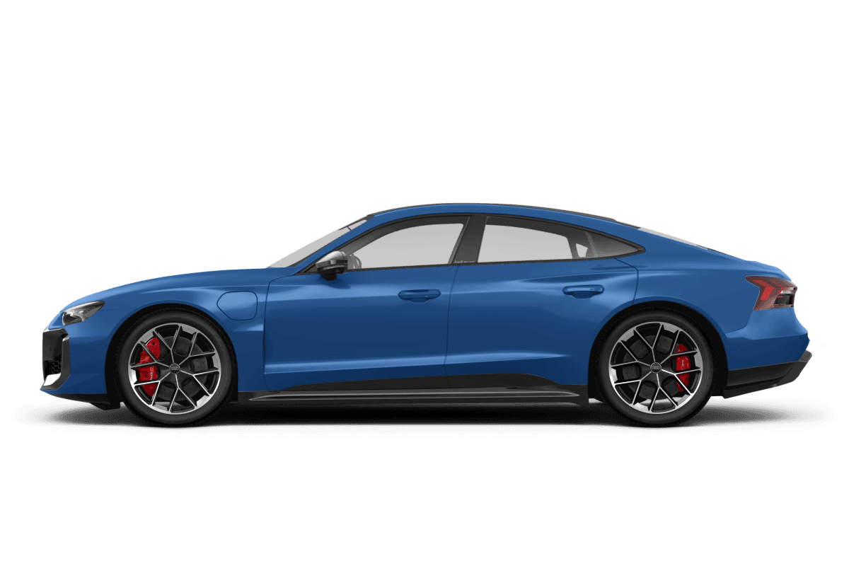 Audi RS e-tron GT Ascari Blue Metallic - Side view Audi RS e-tron GT Ascari Blue Metallic - Side view