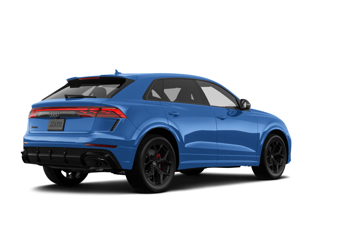 Audi RS Q8 Ascari Blue - Back view Audi RS Q8 Ascari Blue - Back view
