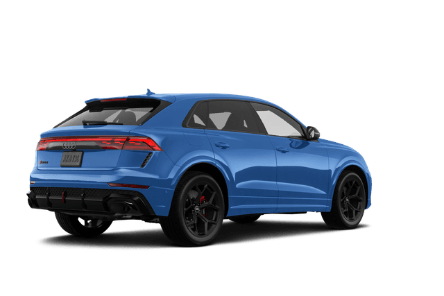 Audi RS Q8 Ascari Blue - Back view Audi RS Q8 Ascari Blue - Back view