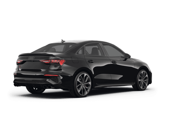 Audi S3 Mythos Black Metallic - Back view Audi S3 Mythos Black Metallic - Back view