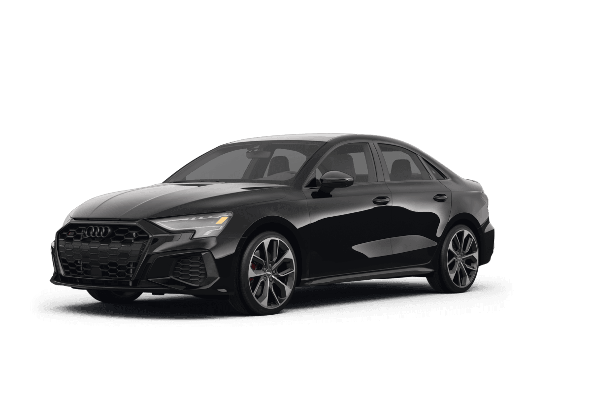 Audi S3 Mythos Black Metallic - Front view Audi S3 Mythos Black Metallic - Front view