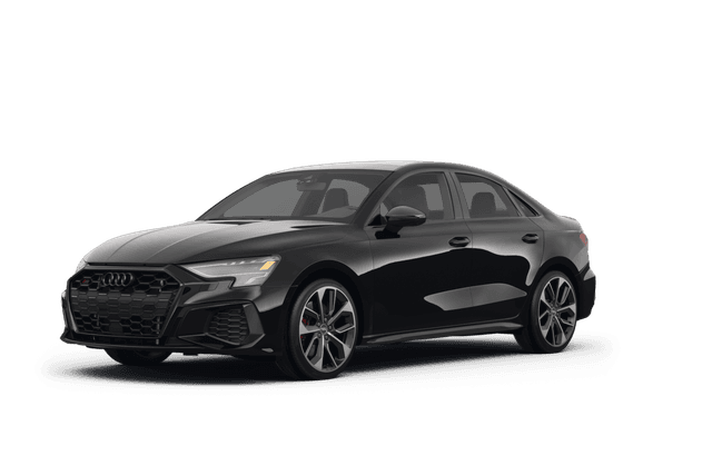 Audi S3 Mythos Black Metallic - Front view Audi S3 Mythos Black Metallic - Front view