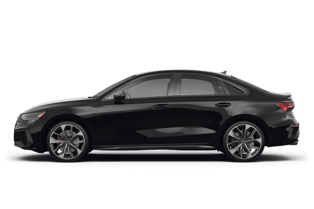 Audi S3 Mythos Black Metallic - Side view Audi S3 Mythos Black Metallic - Side view