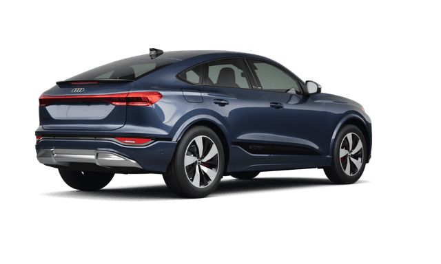 Audi SQ5 Sportback Plasma Blue Metallic - Back view Audi SQ5 Sportback Plasma Blue Metallic - Back view