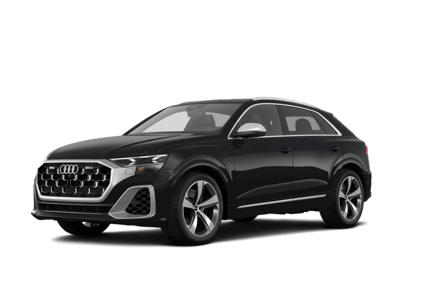 Audi SQ8 Mythos Black Metallic - Front view Audi SQ8 Mythos Black Metallic - Front view