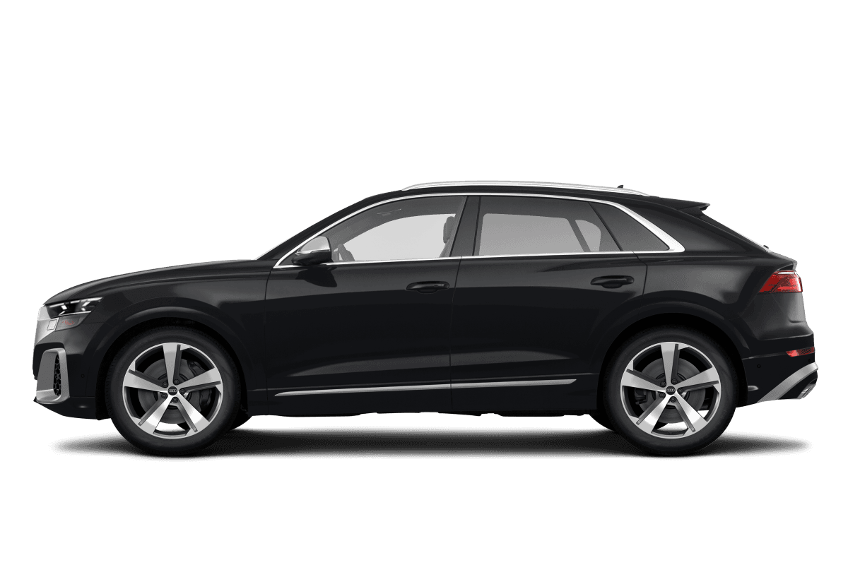Audi SQ8 Mythos Black Metallic - Side view Audi SQ8 Mythos Black Metallic - Side view