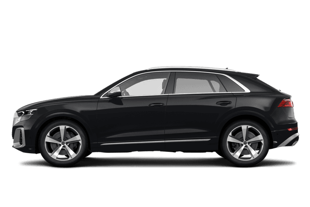 Audi SQ8 Mythos Black Metallic - Side view Audi SQ8 Mythos Black Metallic - Side view