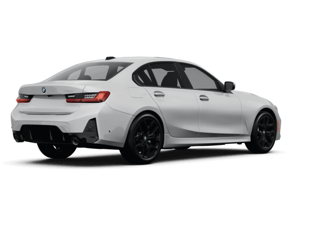 BMW 3 Series Alpine White - Back view BMW 3 Series Alpine White - Back view