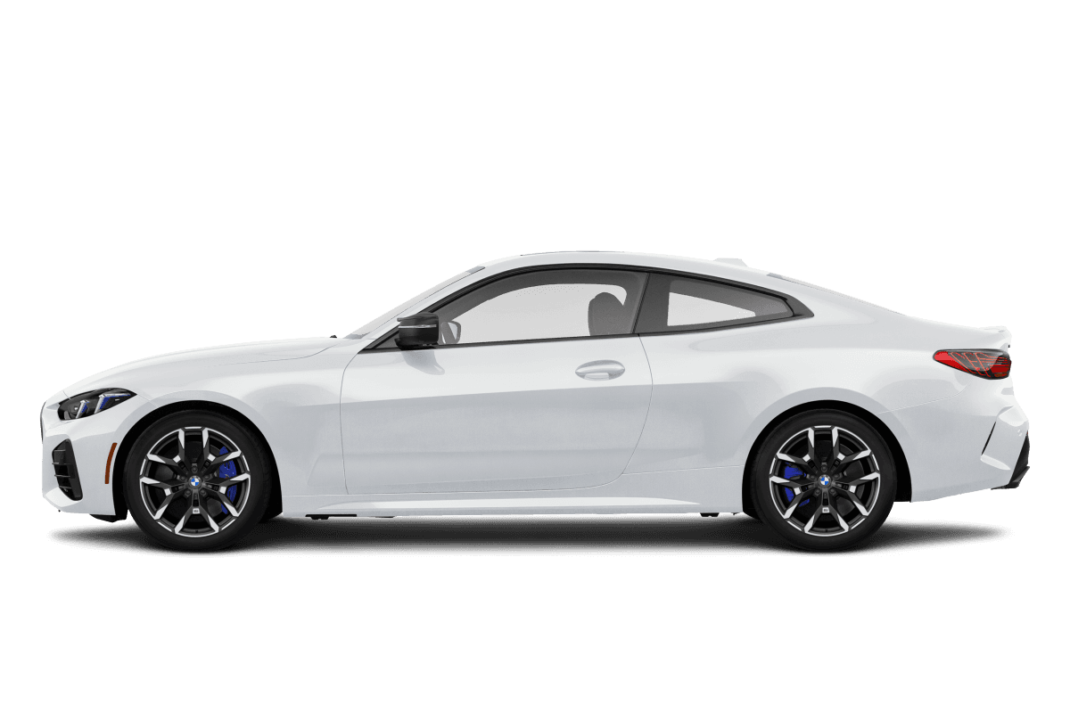 BMW 4 Series Alpine White - Side view BMW 4 Series Alpine White - Side view