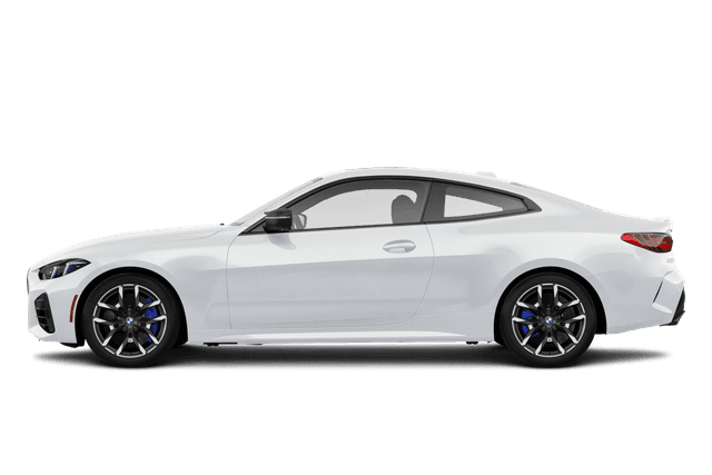 BMW 4 Series Alpine White - Side view BMW 4 Series Alpine White - Side view