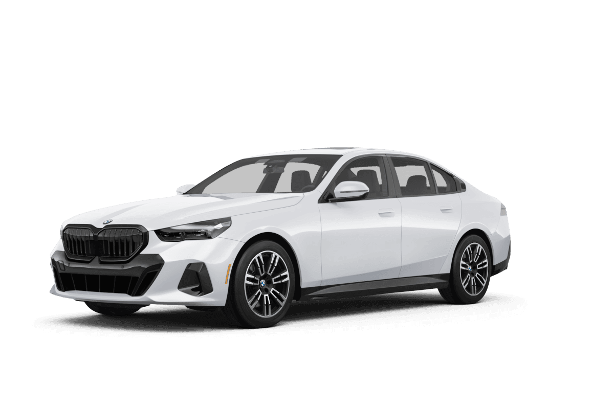 BMW 5 Series Alpine White - Front view BMW 5 Series Alpine White - Front view