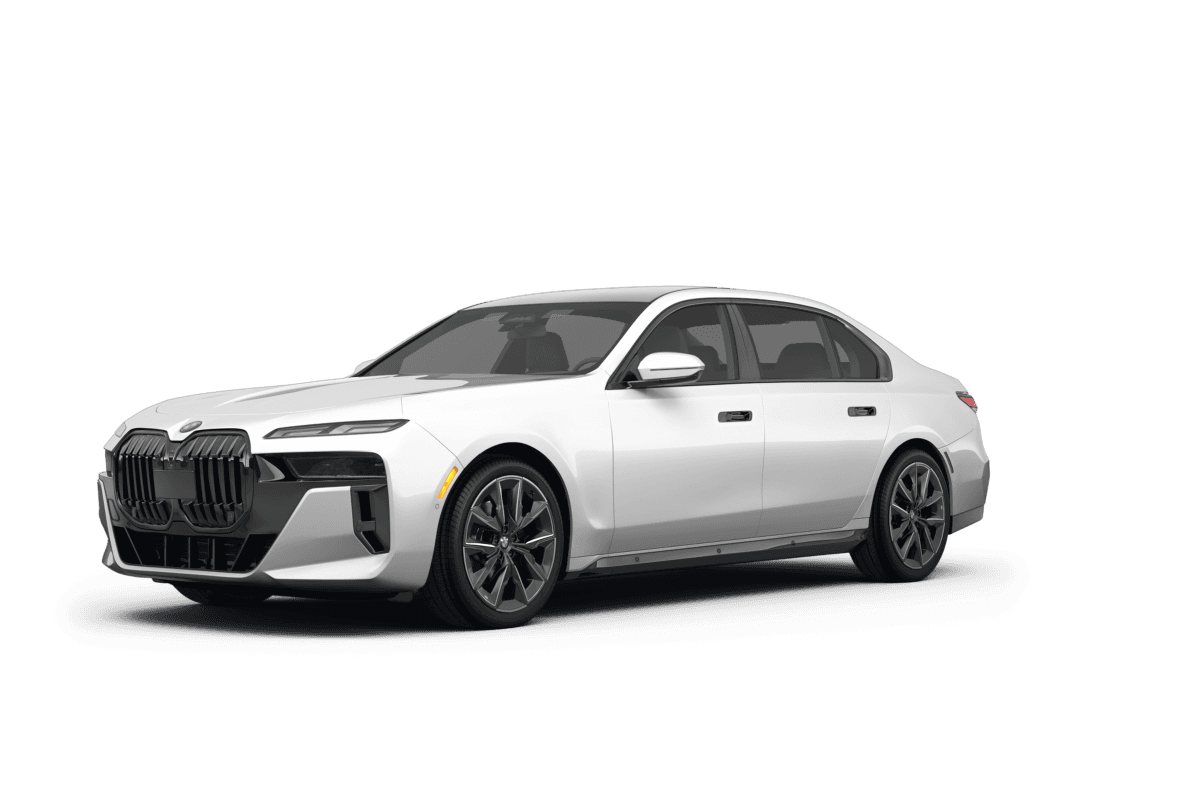 BMW 7 Series Alpine White - Front view BMW 7 Series Alpine White - Front view