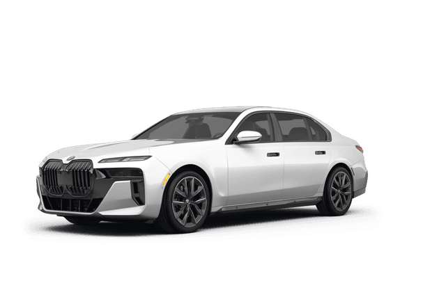 BMW 7 Series Alpine White - Front view BMW 7 Series Alpine White - Front view