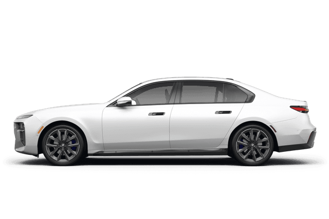 BMW 7 Series Alpine White - Side view BMW 7 Series Alpine White - Side view