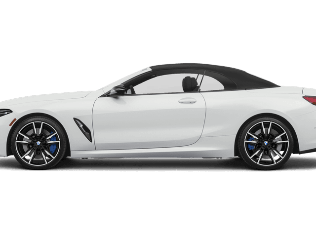 BMW BMW 8 Series Alpine White - Side view BMW BMW 8 Series Alpine White - Side view