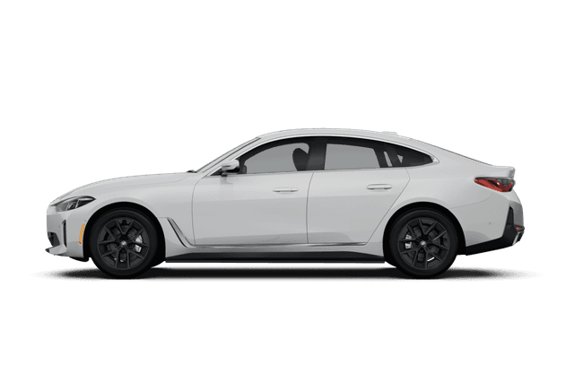 BMW i4 Alpine White - Side view BMW i4 Alpine White - Side view