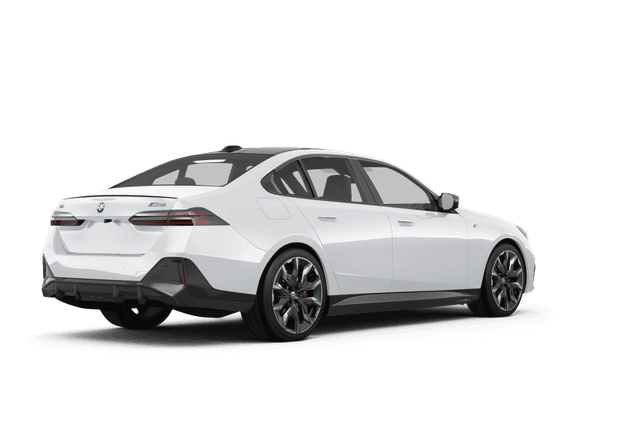 BMW i5 Alpine White - Back view BMW i5 Alpine White - Back view