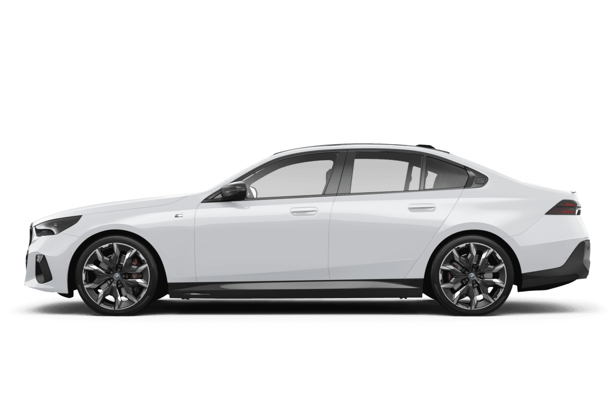 BMW i5 Alpine White - Side view BMW i5 Alpine White - Side view