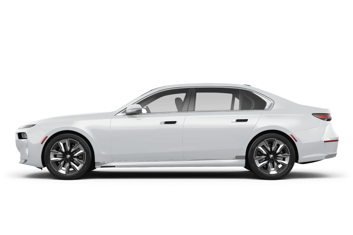 BMW i7 Alpine White - Side view BMW i7 Alpine White - Side view