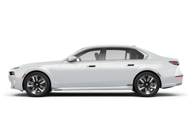 BMW i7 Alpine White - Side view BMW i7 Alpine White - Side view