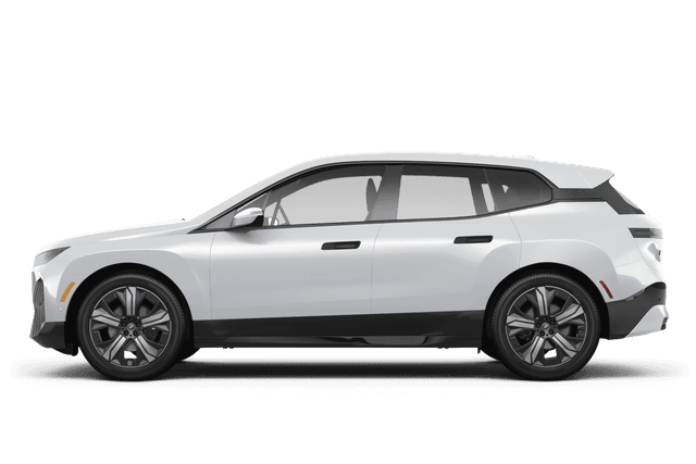 BMW iX Alpine White - Side view BMW iX Alpine White - Side view
