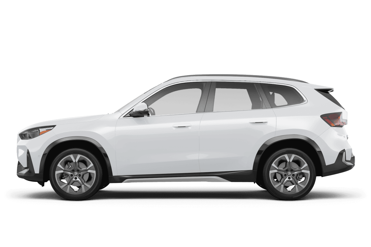 BMW X1 Alpine White - Side view BMW X1 Alpine White - Side view