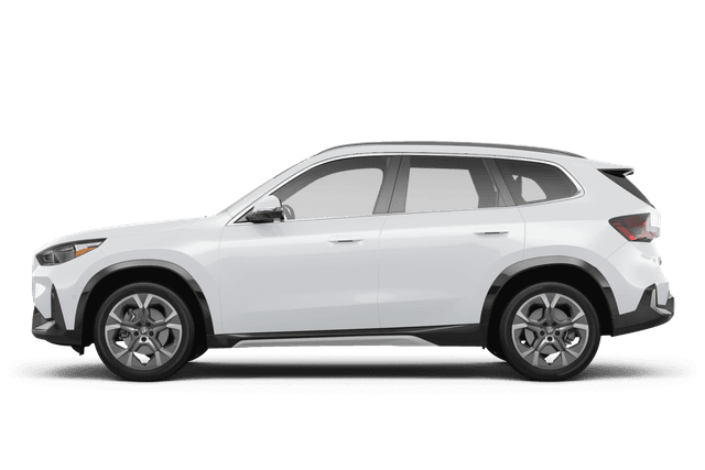 BMW X1 Alpine White - Side view BMW X1 Alpine White - Side view