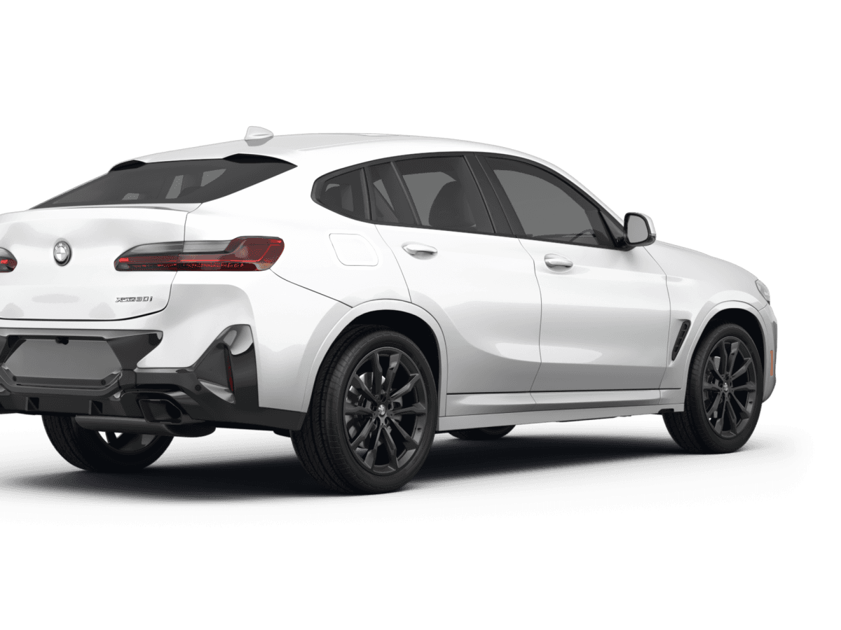 BMW X4 Alpine White - Back view BMW X4 Alpine White - Back view