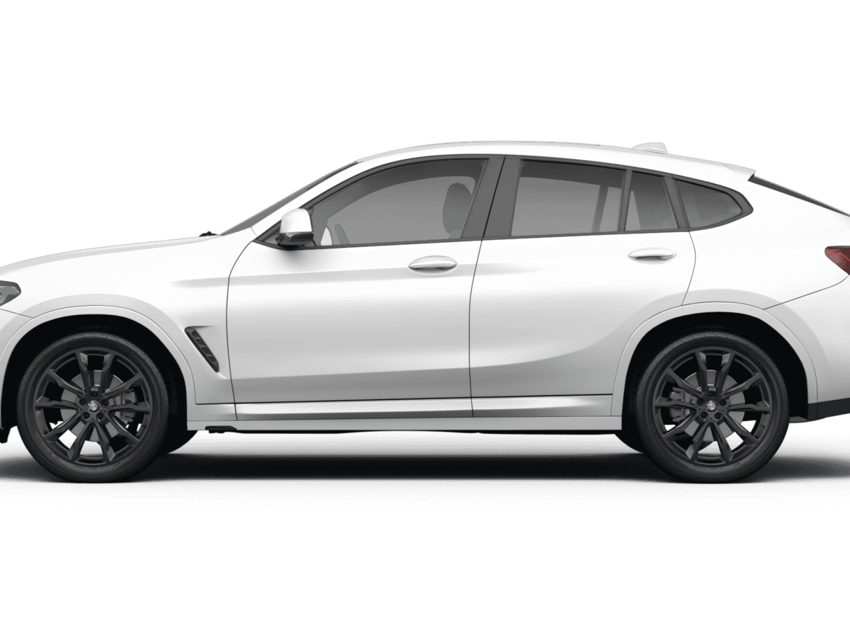 BMW X4 Alpine White - Side view BMW X4 Alpine White - Side view